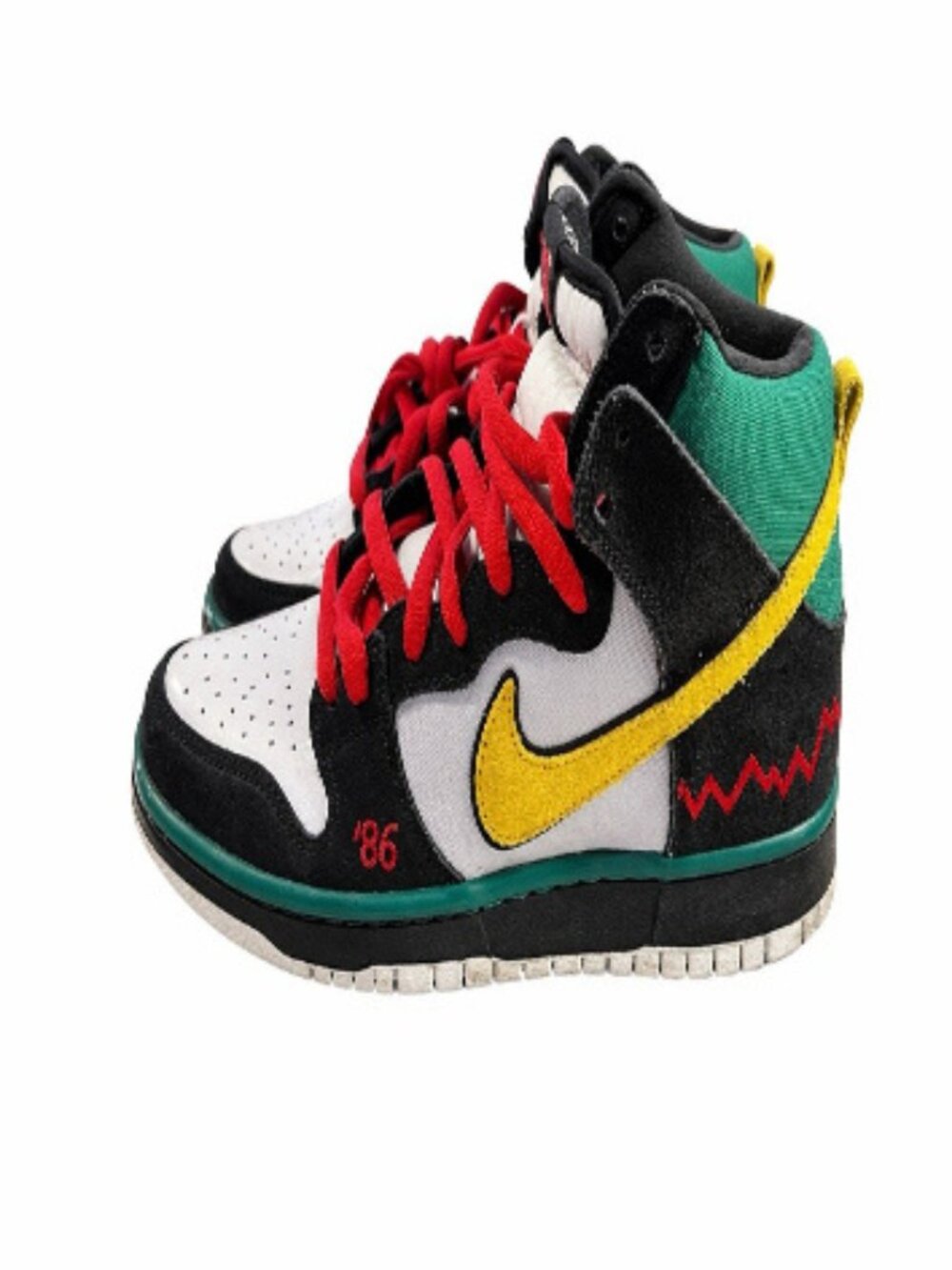 Nike SB Dunk High MC RAD 2008 Black White Multicolor 554673-071 Size 9 Rare